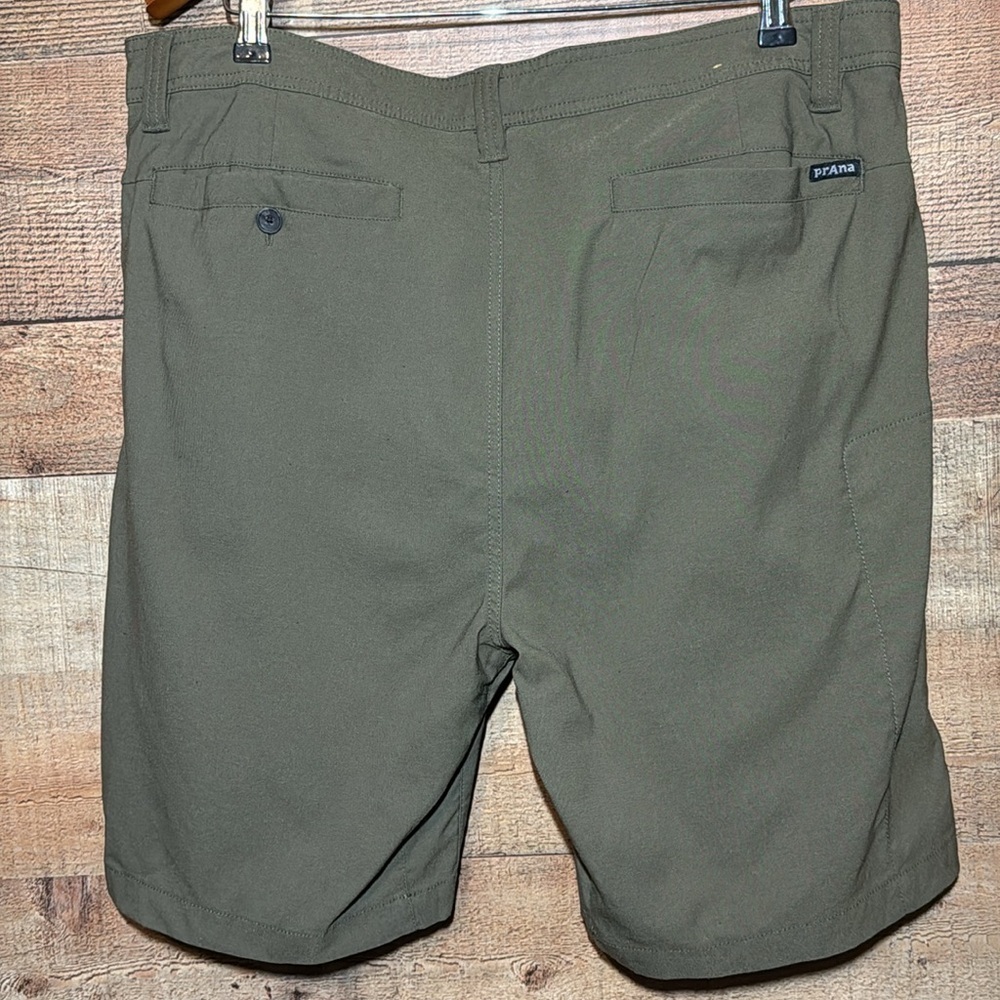 PrAna Men's Alameda Performance Lightweight Shorts Slate Green size 38W x 9L - Picture 7 of 9